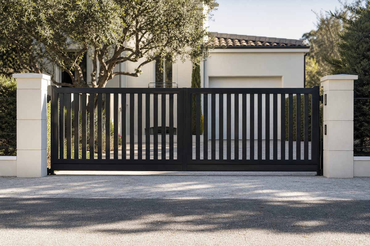 Réalisation de portail aluminium haut de gamme Portailux